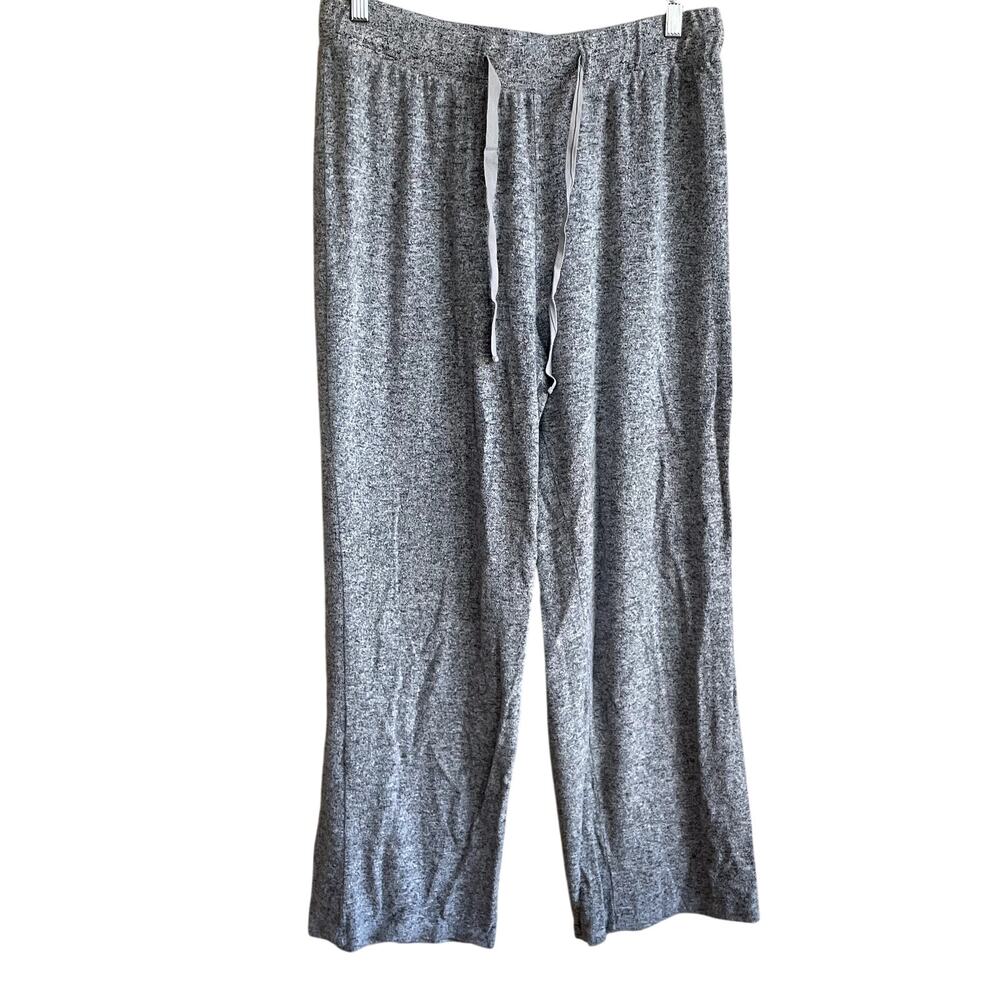 La Cera gray fleece comfort pants‎ women's size XL drawstring elastic waist